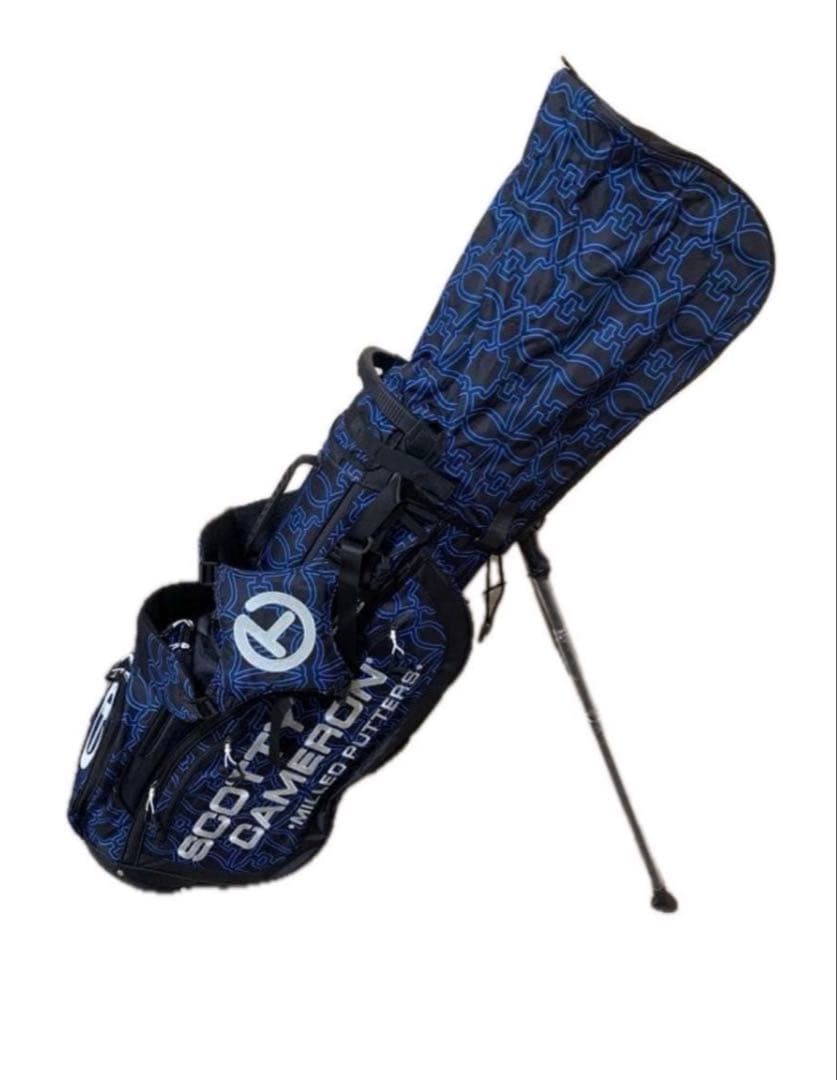 新品未使用　スコッティキャメロン　キャディバッグ　スタンド式　ブラック&ブルー