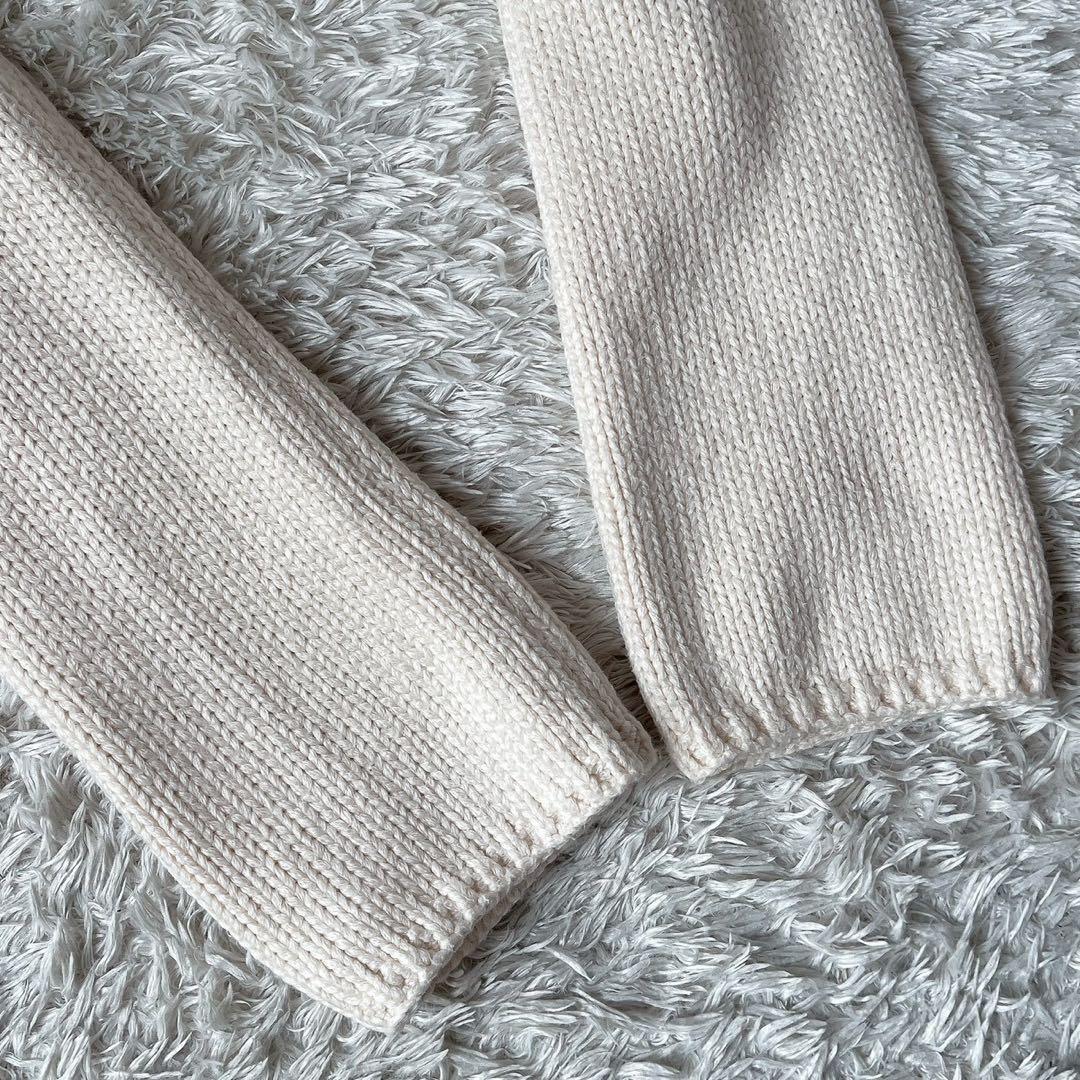 フォクシー ロングカーディガン ウイングカラー アイボリーエンジェルヘアコットン