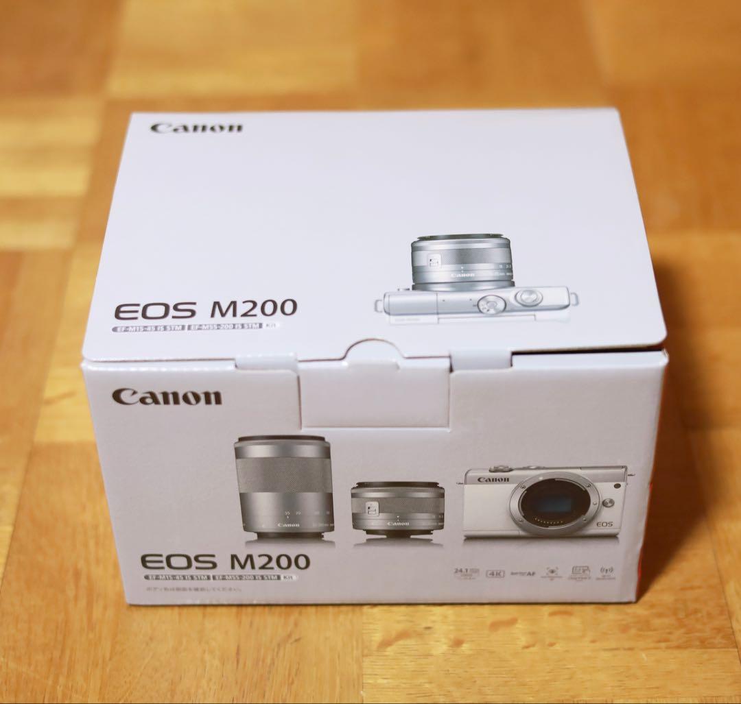 Canon EOS M200 ボディ ホワイト 極美品