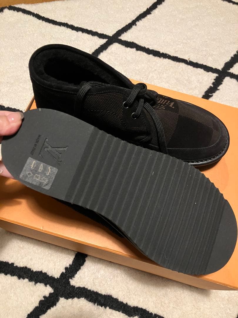 【新品未使用品✴️】Louis Vuitton ブラックダミエシューズ UK6
