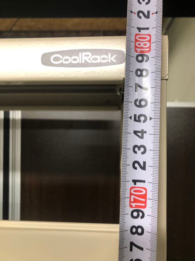 ベージュ スチールラック 6段 約180cm