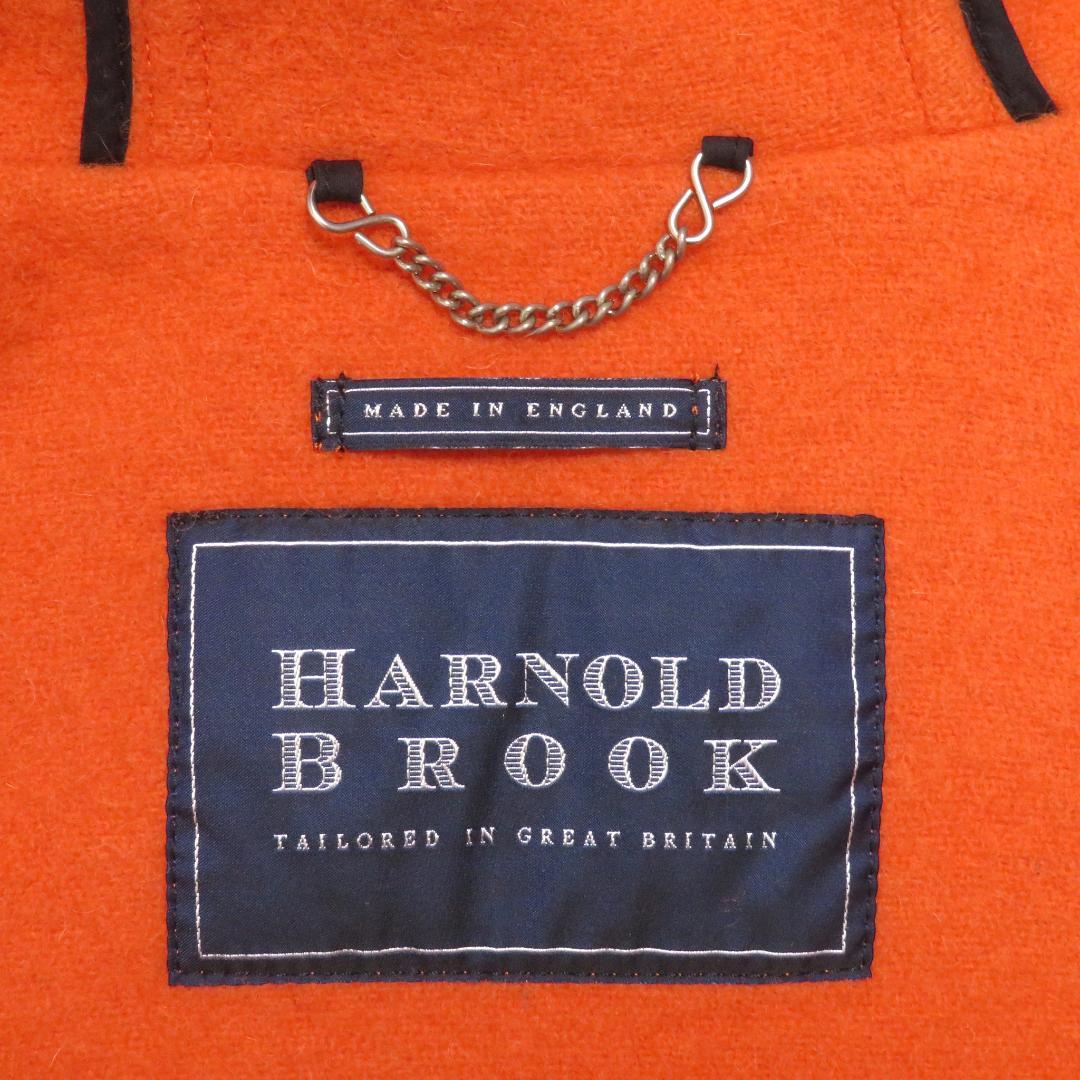 HARNOLD BROOK ダッフルコート 英国製 40 L オレンジ ウール