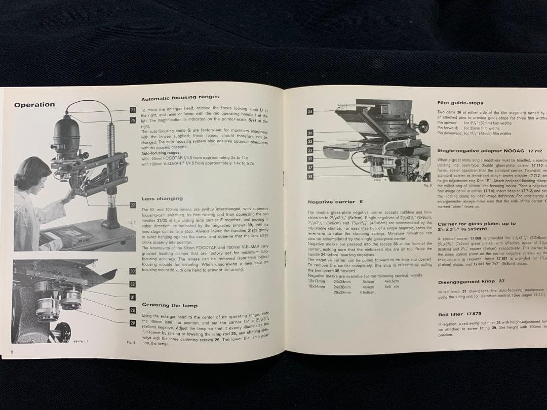 ライカ Leitz FOCOMAT IIc 1966年 使用説明書 英語版　美品