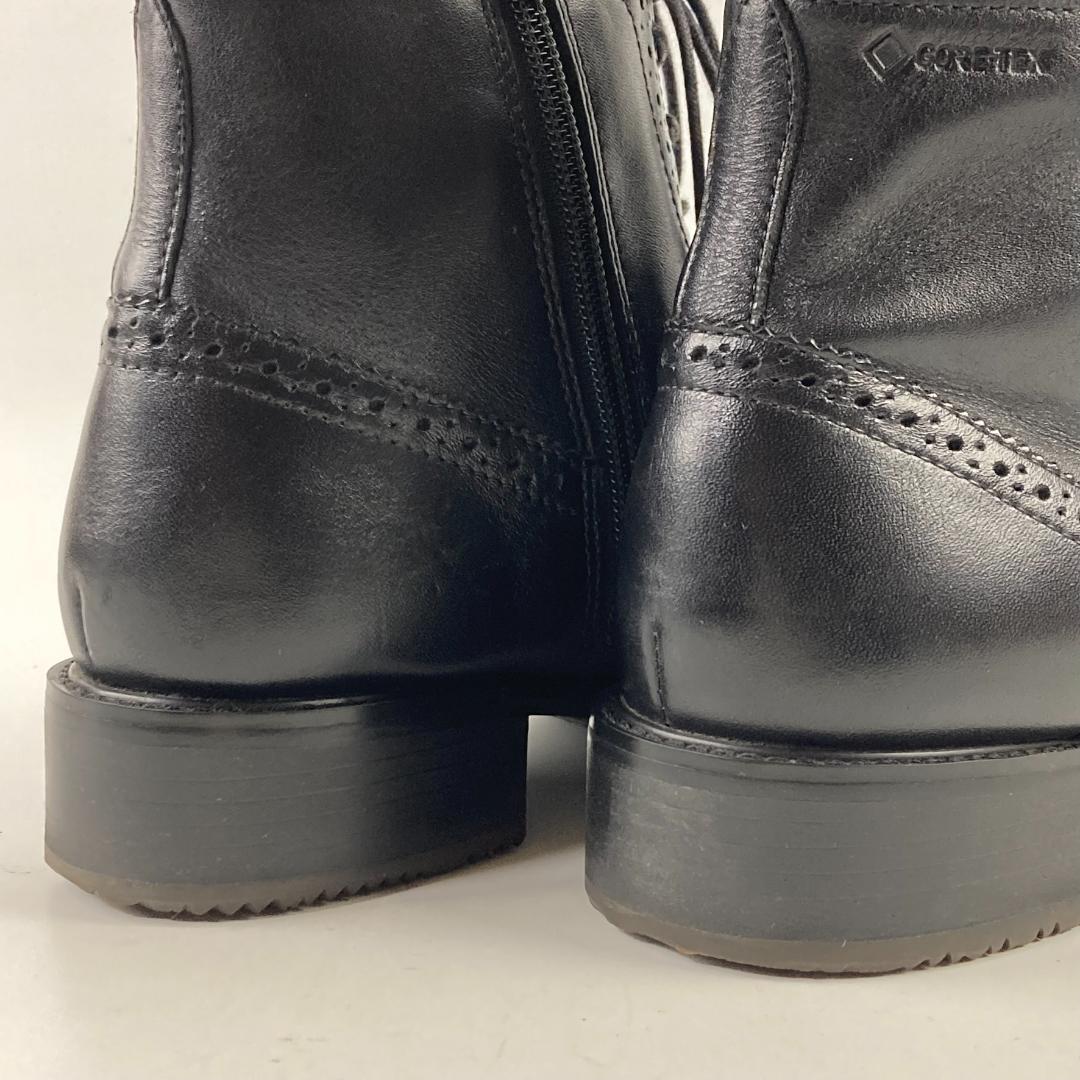 美品✨リーガル ゴアテックス ウィングチップ ブーツ 23cm サイドジップ 黒