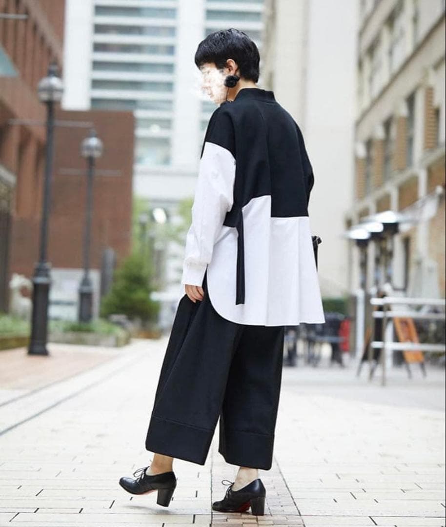 新品 ENFOLD エンフォルド ダンボールスウェットレイヤープルオーバー