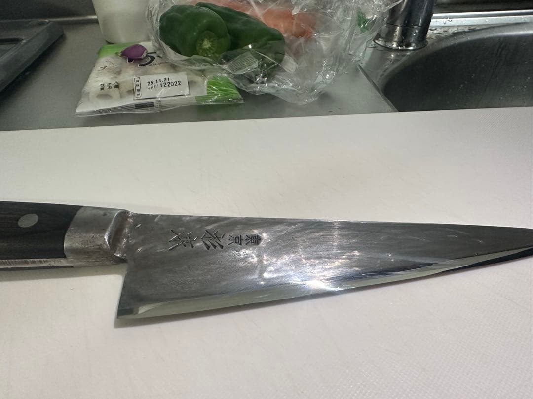 骨スキ包丁 水牛ハンドル