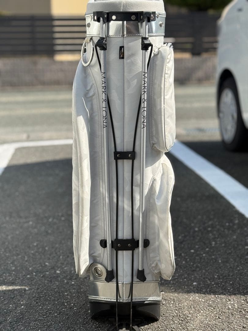 MARK & LONA シルバー カモフラ キャディバッグ ※フードカバー無し