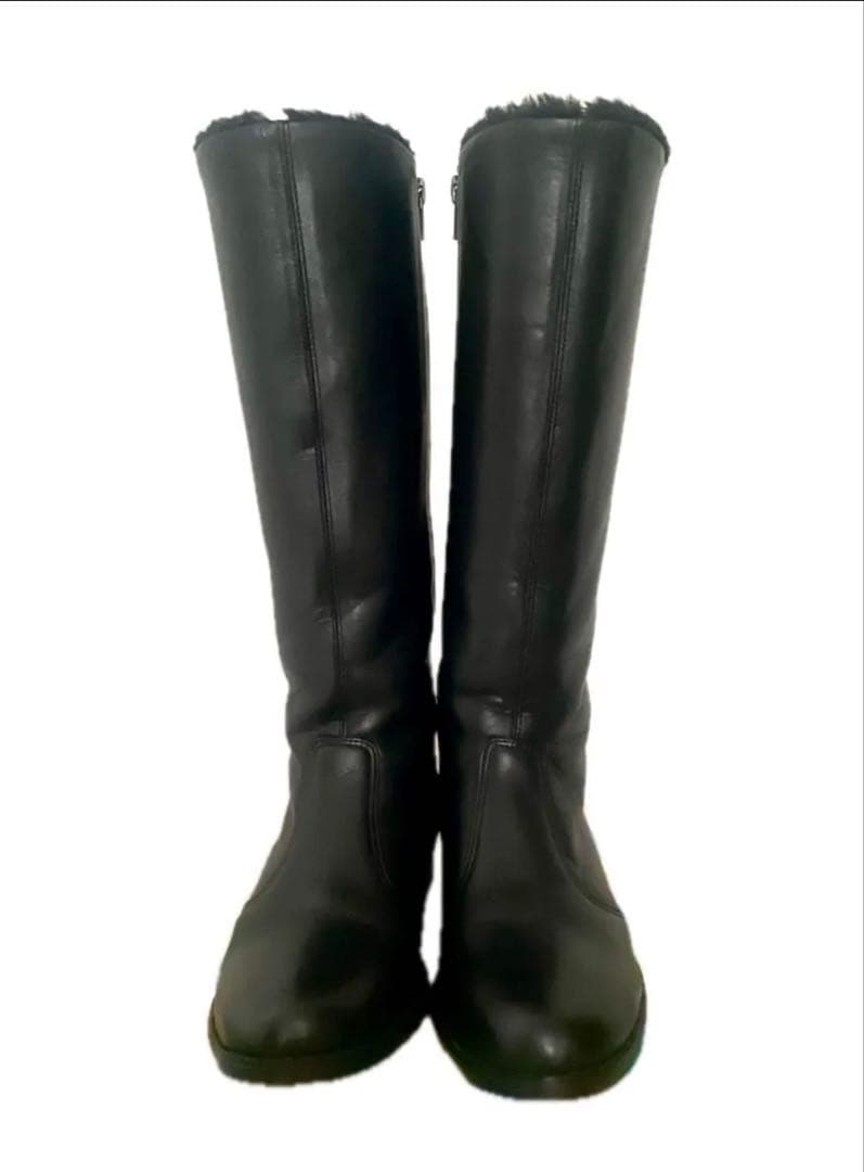 【廃番／美品】第一ゴム ラ・シェブリー本革ロングブーツ スパイク底防滑