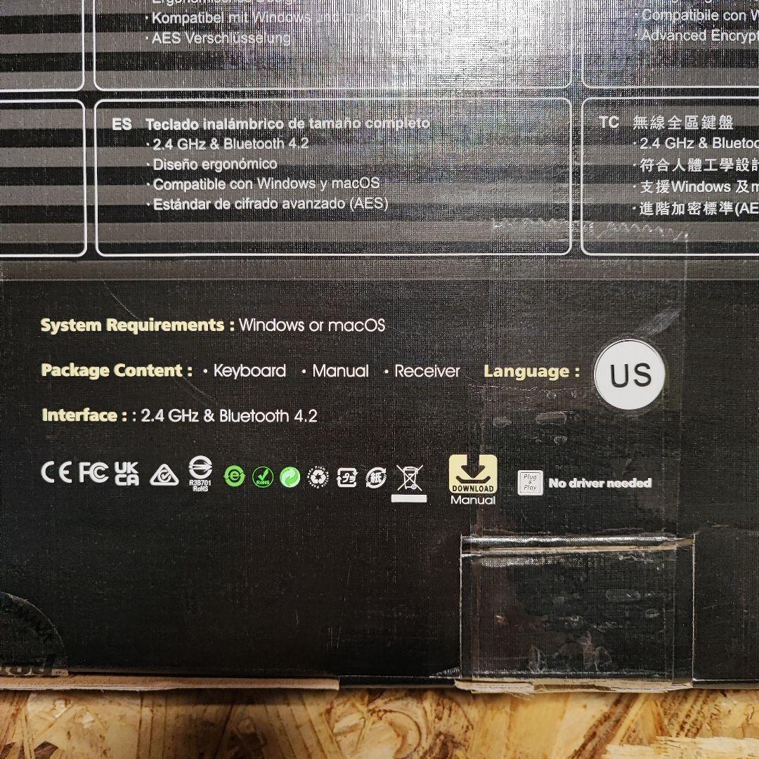 新品未使用 Perixx(ペリックス) PERIBOARD-612W ワイヤレス