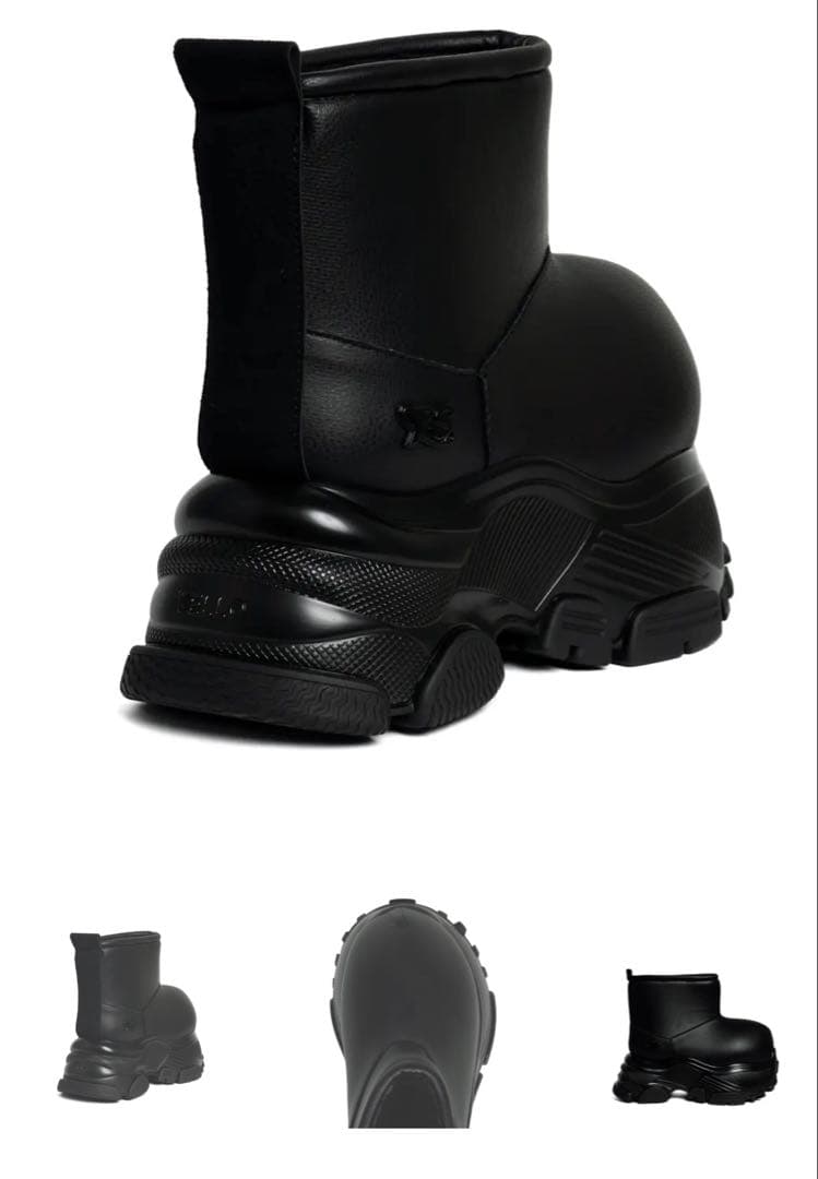 YELLO ブラック サイドゴアブーツ 未使用新品