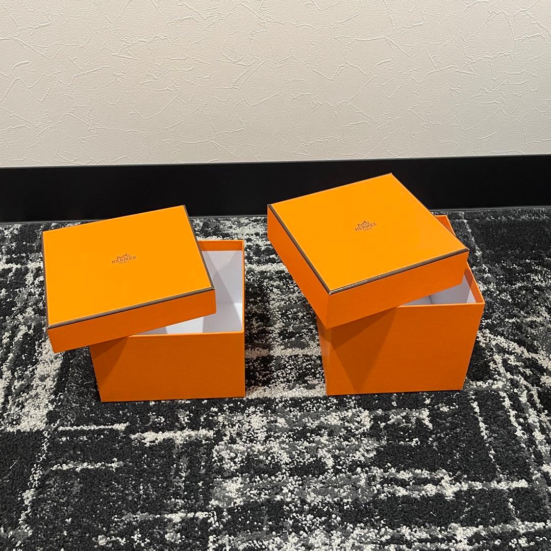 美品　HERMES　エルメス　オレンジ 空箱　7個セット　正規品
