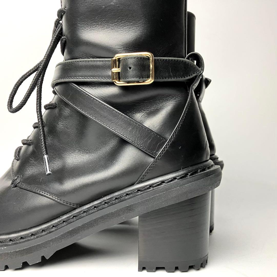 【極美品】PIPPICHIC OBLIQUE コンバットブーツ　クロスベルト23