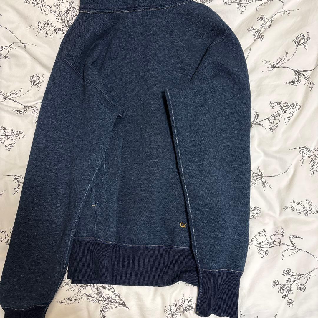 ウマッコちゃんプリントの908裏毛フーディ（インディゴ 重）