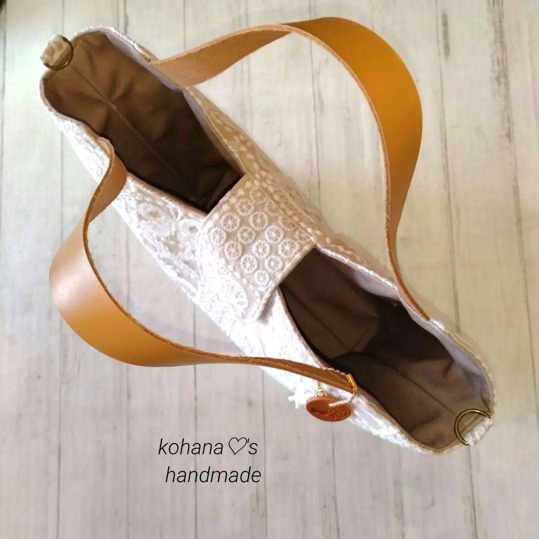 ハンドメイド ஐ..タブ付きトートバッグ ∂б ミナペルホネン ⚮̈