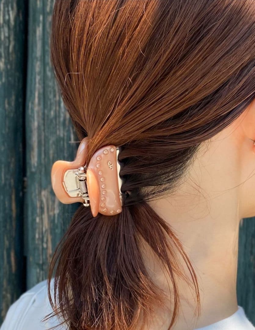 新品 未使用 美品 acca ストーン付きヘアクリップ