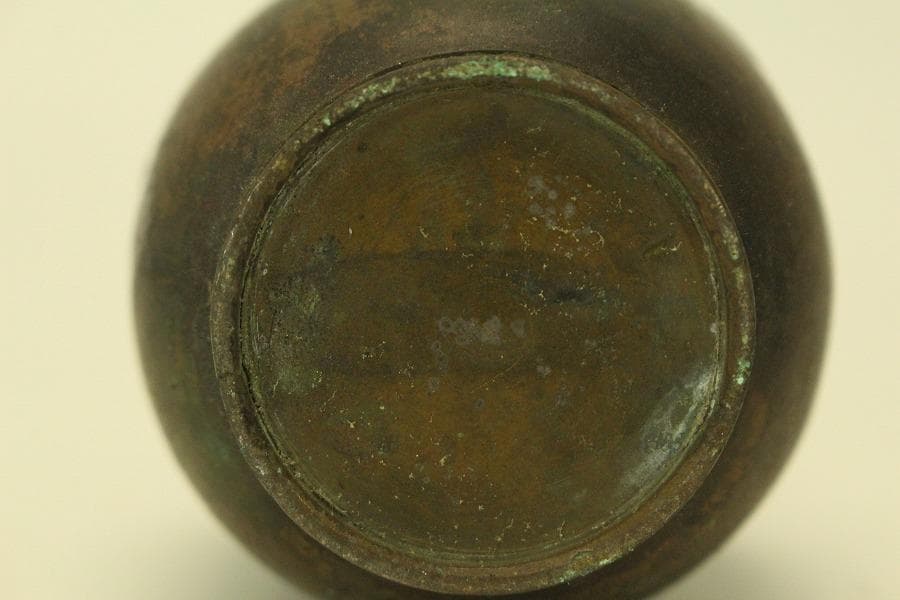 古銅 宣徳年製 香炉 火入 揃 二件(A630)