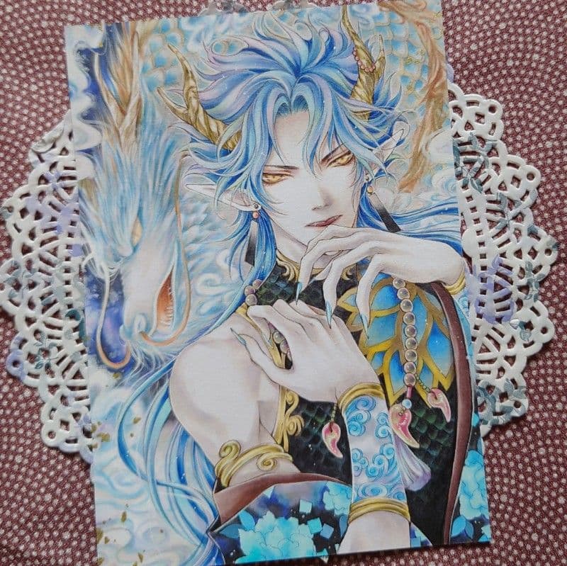 手描きイラスト＊オリジナル【青龍】
