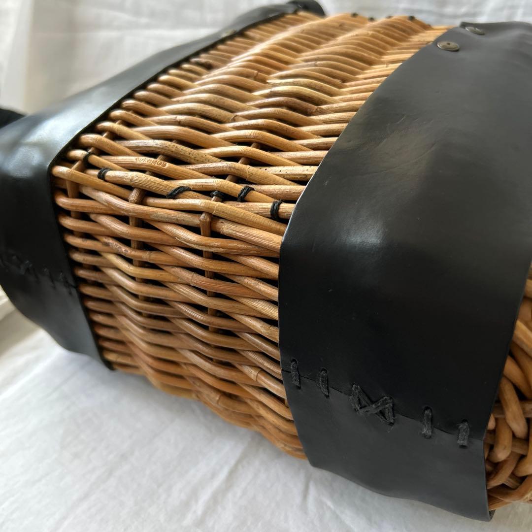 極美品ebagosオイルショルダーミニ 紅籐 BLACK