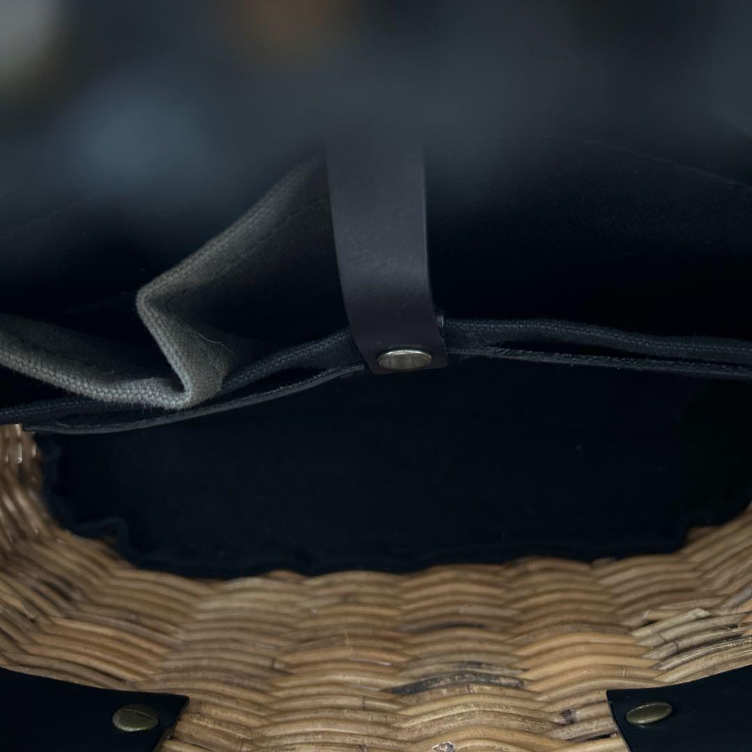 極美品ebagosオイルショルダーミニ 紅籐 BLACK