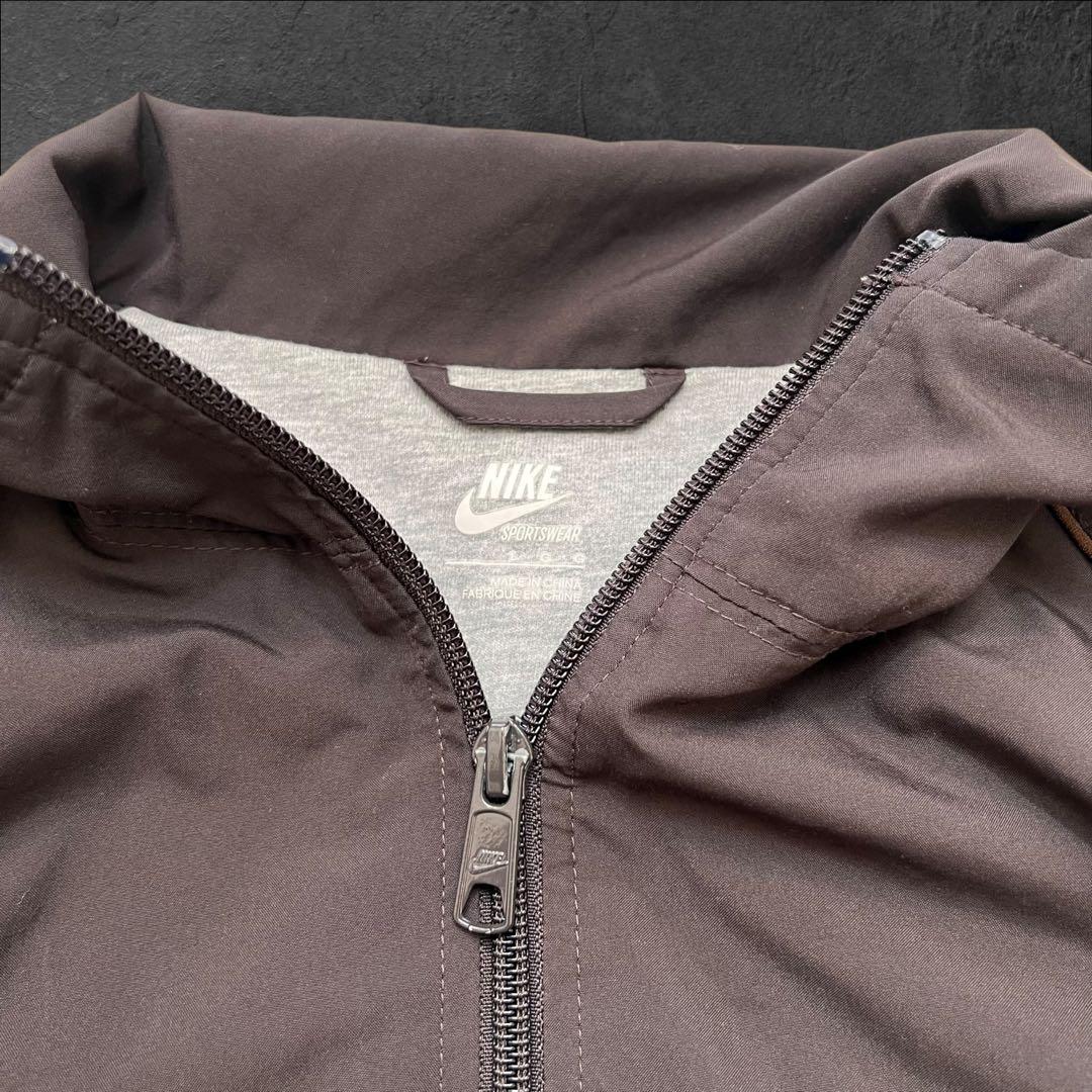 00s nike マンチェスターU 短丈　ドローコード　ナイロンジャケット　M