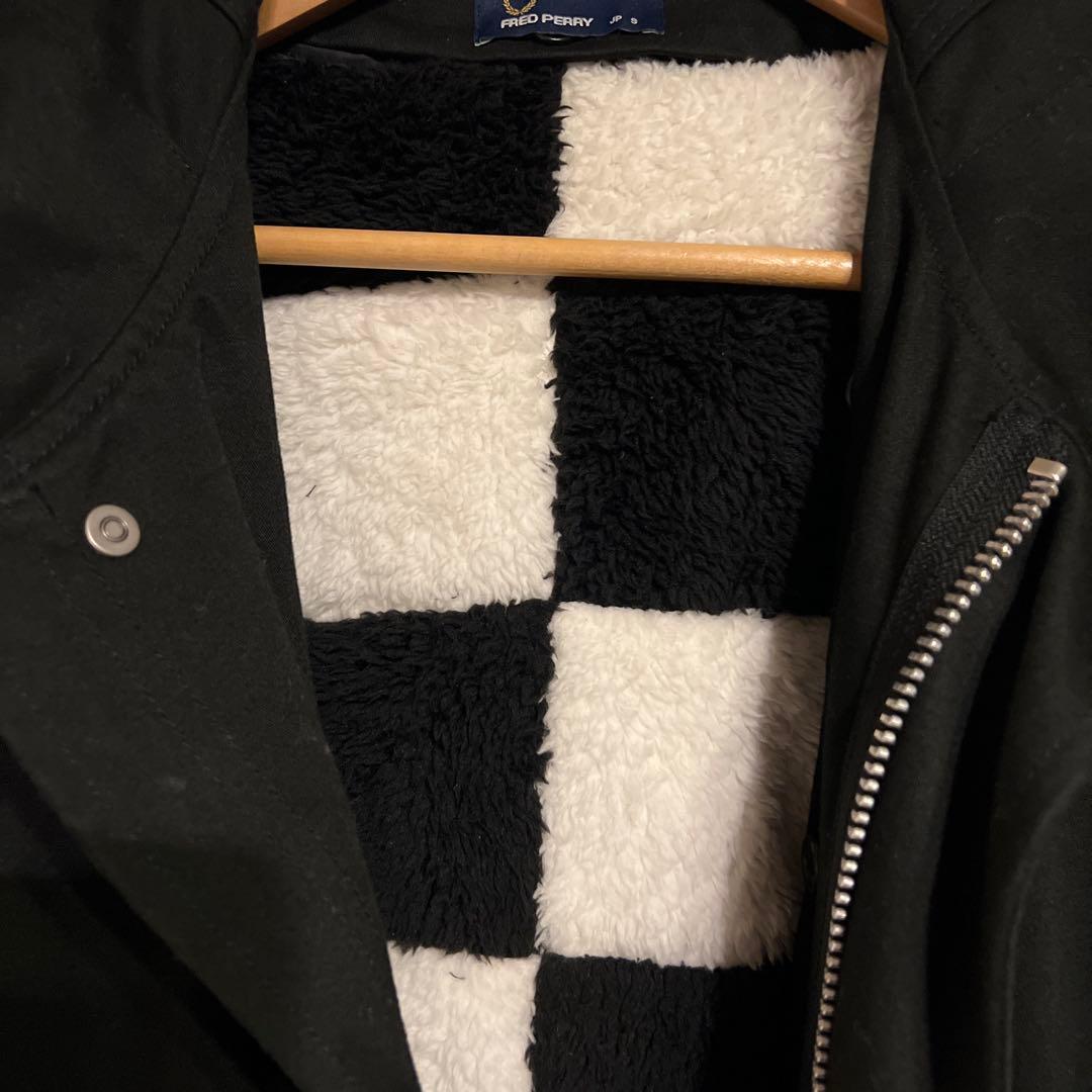 FRED PERRY ブラック モッズコート JP S