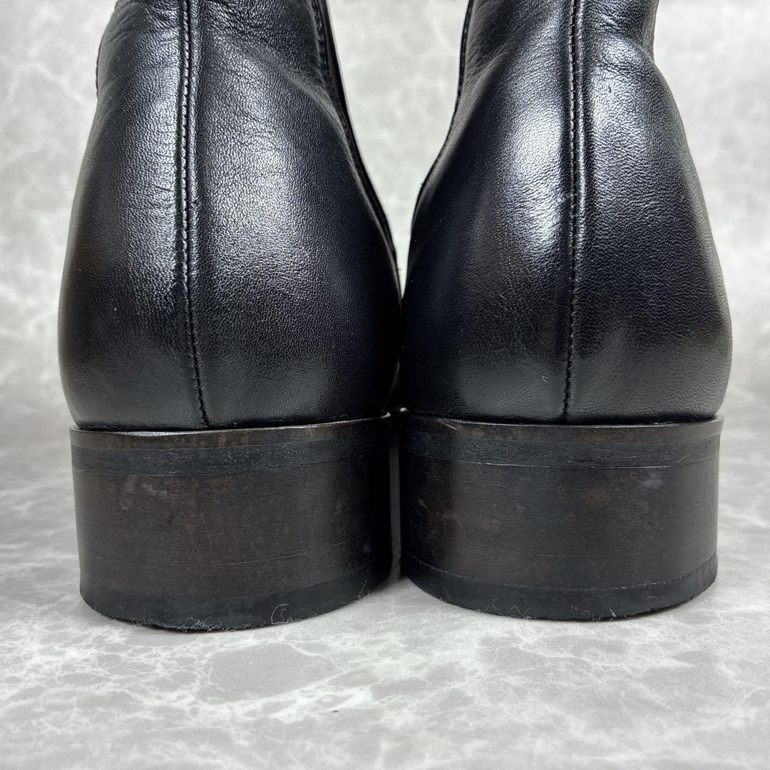 【美品】ユナイテッドアローズ サイドゴアブーツ 本革 黒 日本製 26.5cm