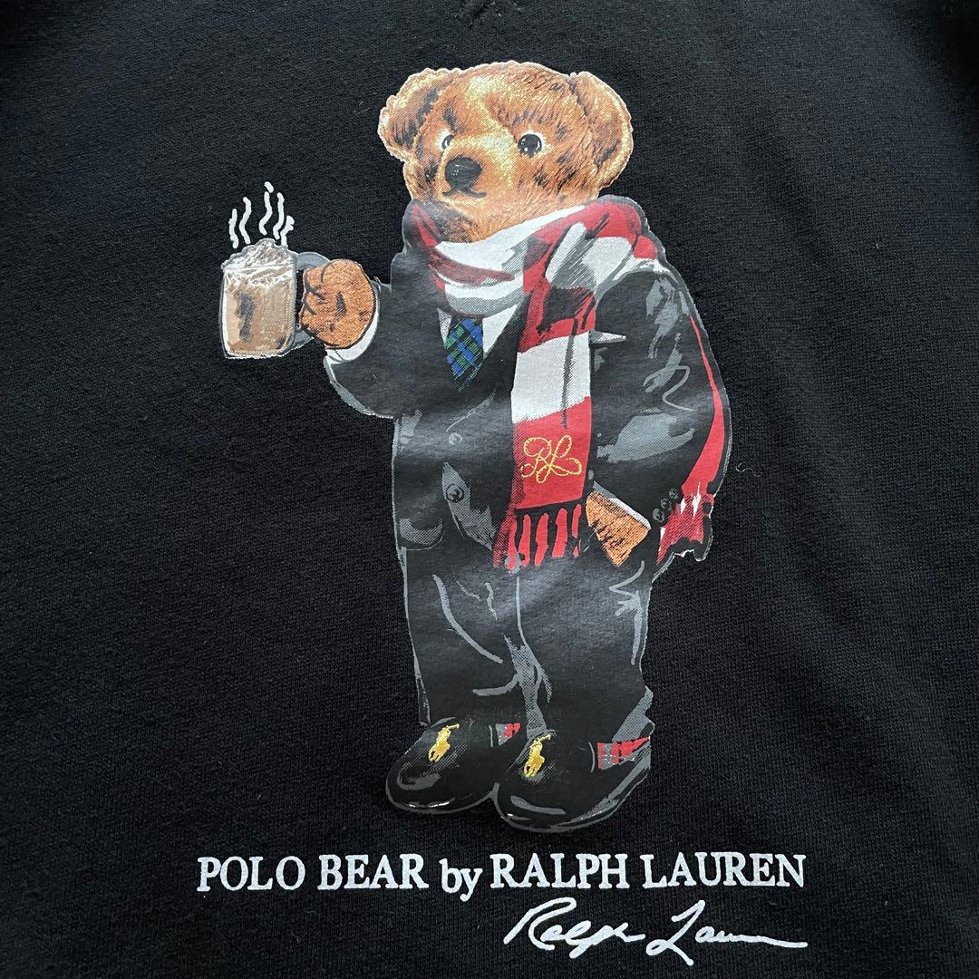 ポロラルフローレン　M ポロベアスウェット　トレーナー　 ココア　ラルフズ　黒