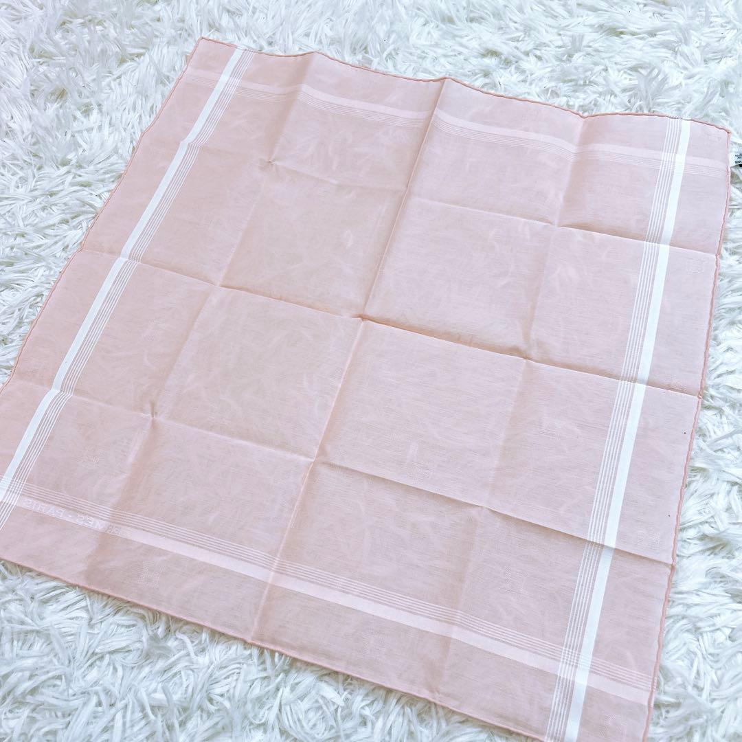 HERMES エルメス　ハンカチ　ピンク ストライプ　新品　未使用