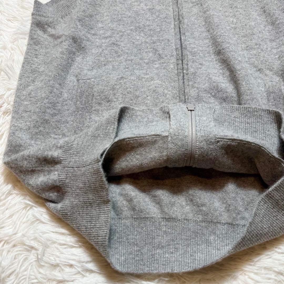 22様未使用級 パーリーゲイツ 現行 カシミヤ ジップニットベスト 定価3.7万