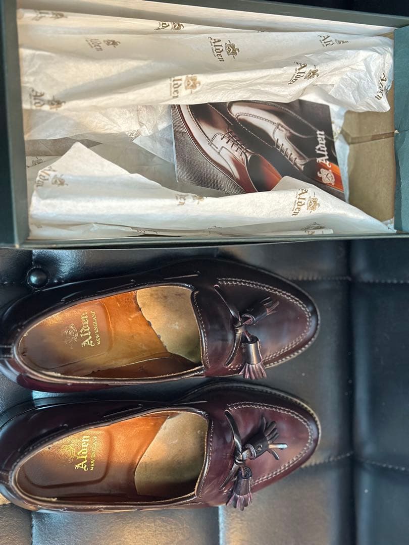 Alden コードバン タッセルローファー 7ハーフ Dウィズ