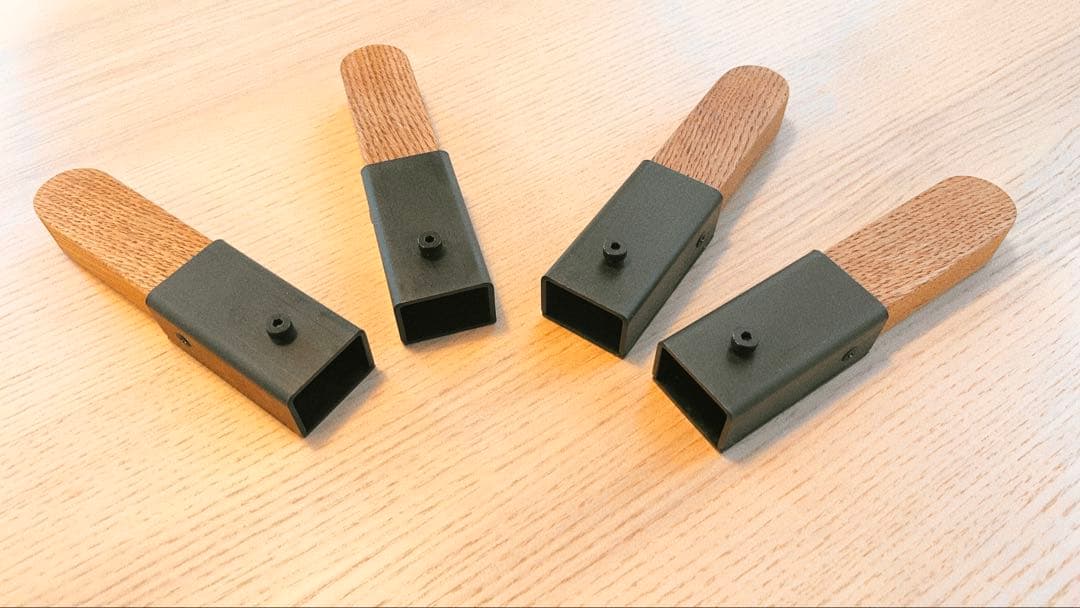 ラスト1点 ブラックデザイン ハレテーブル 日和 延長脚 改良品