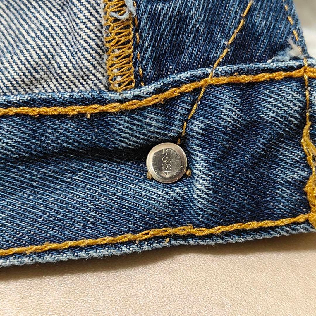 ビンテージ リーバイス 501 w34 ダメージ パッチワーク グランジデニム