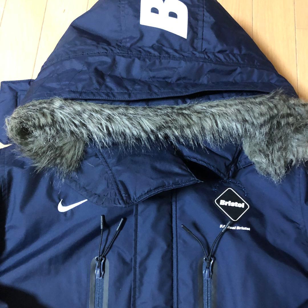Nike ベンチコート ネイビー　レアルブリストル FCRB