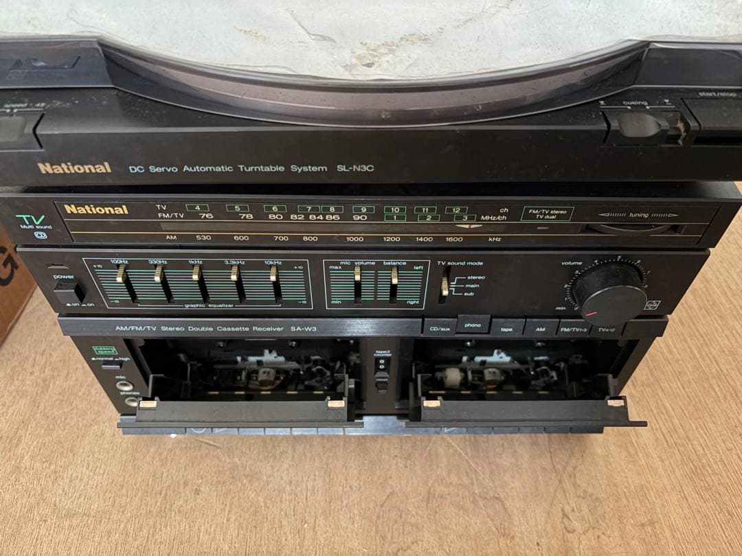 National SG-W3 ダブル　カセット　ステレオ　ミュージック　システム