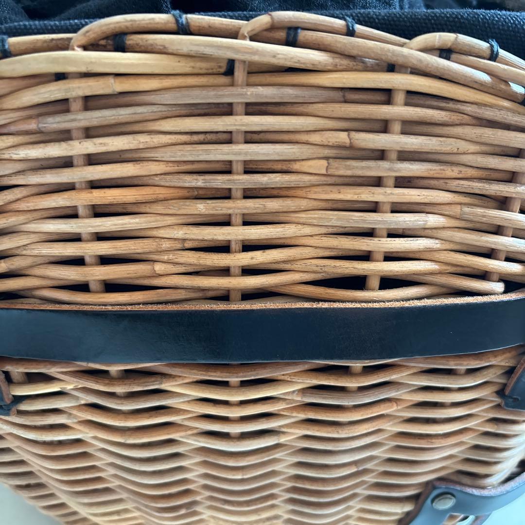 エバゴス 紅藤 レザー ハンドル　かごバック