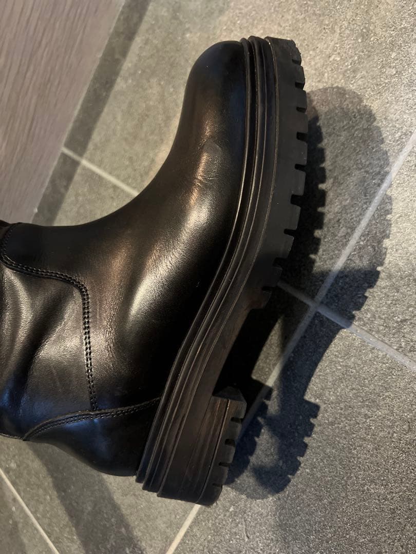 ユナイテッドアローズ　CORSO ROMA 9 レザー ロングブーツ　ブラック