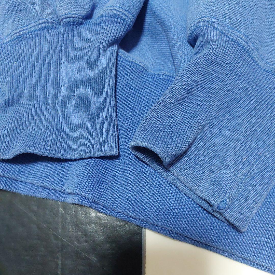 90s msa製 champion リバースウィーブ　青