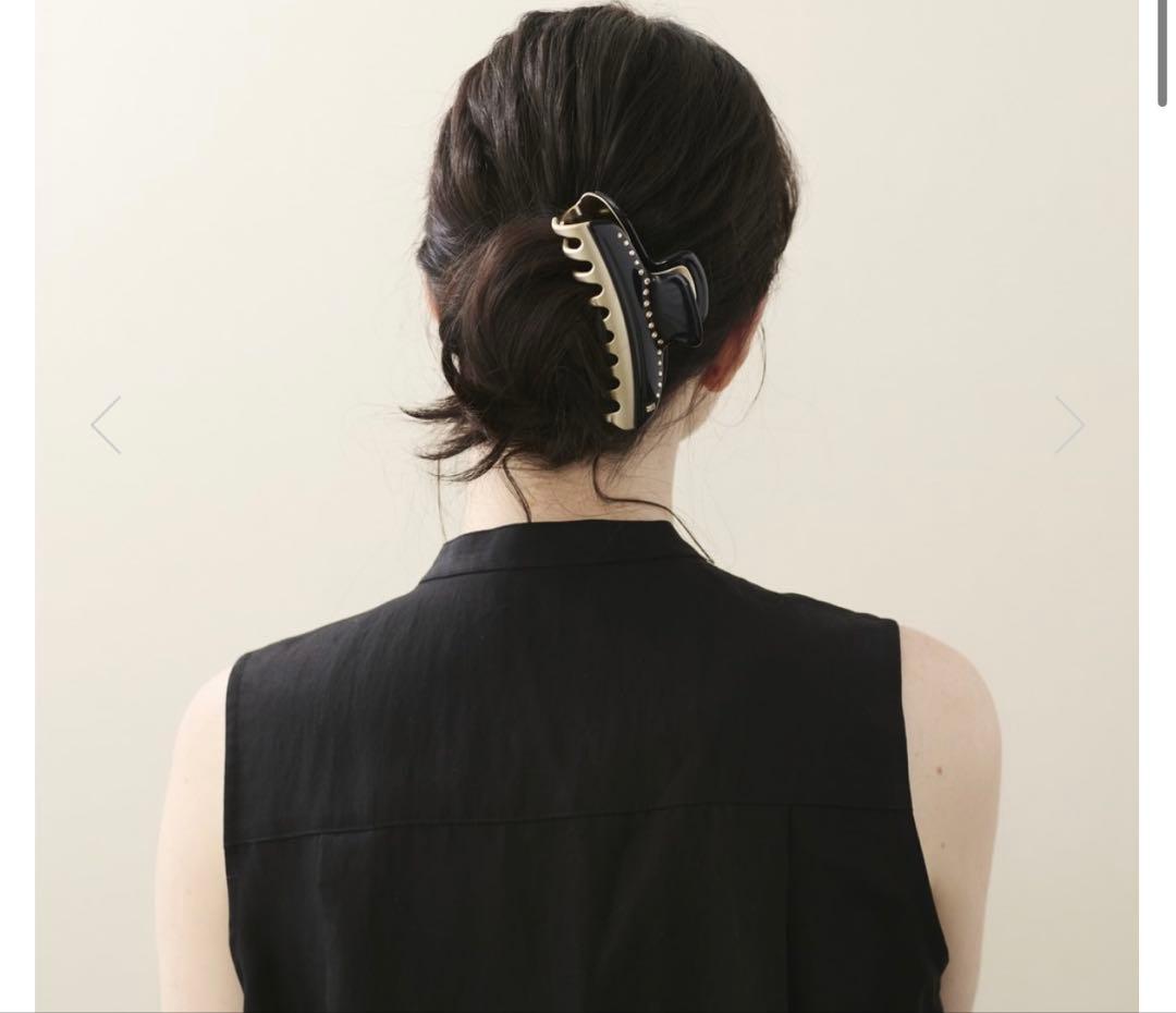 ネイビー アレクサンドルドゥパリ　ヴァンドーム　L ヘアクリップ