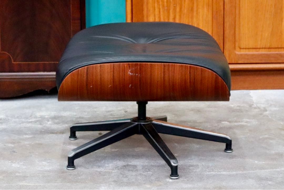 GMIK335○チャールズ&レイ・イームズ オットマン フットスツール レザー