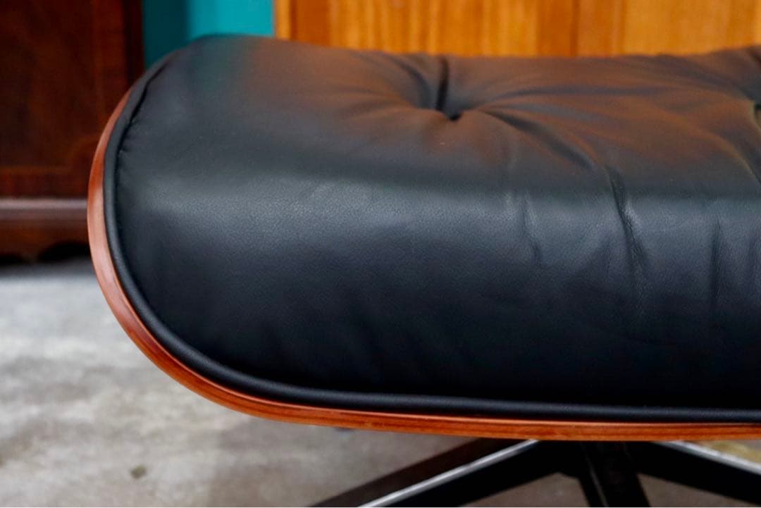 GMIK335○チャールズ&レイ・イームズ オットマン フットスツール レザー