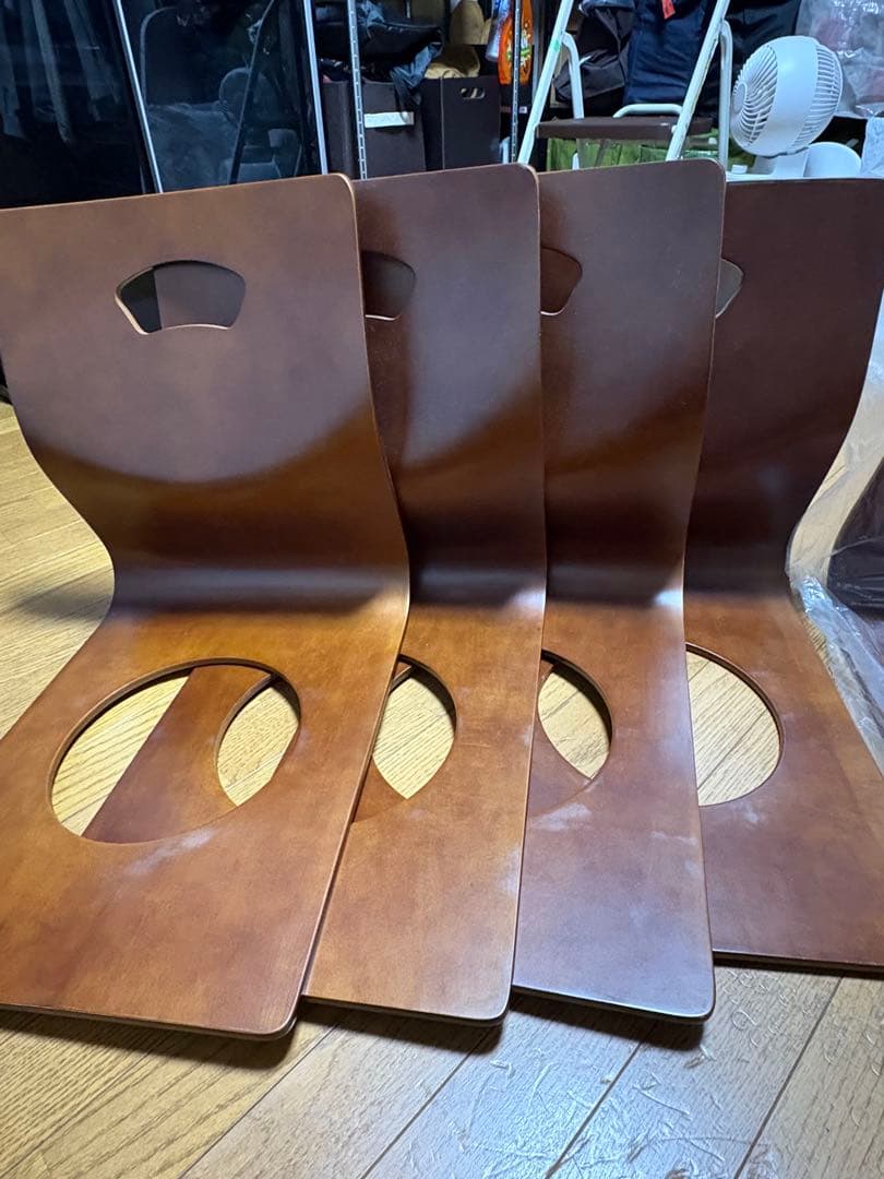 【6脚まとめ売り】 木製　座椅子 曲げ座椅子 和座椅子 武田コーポレーション