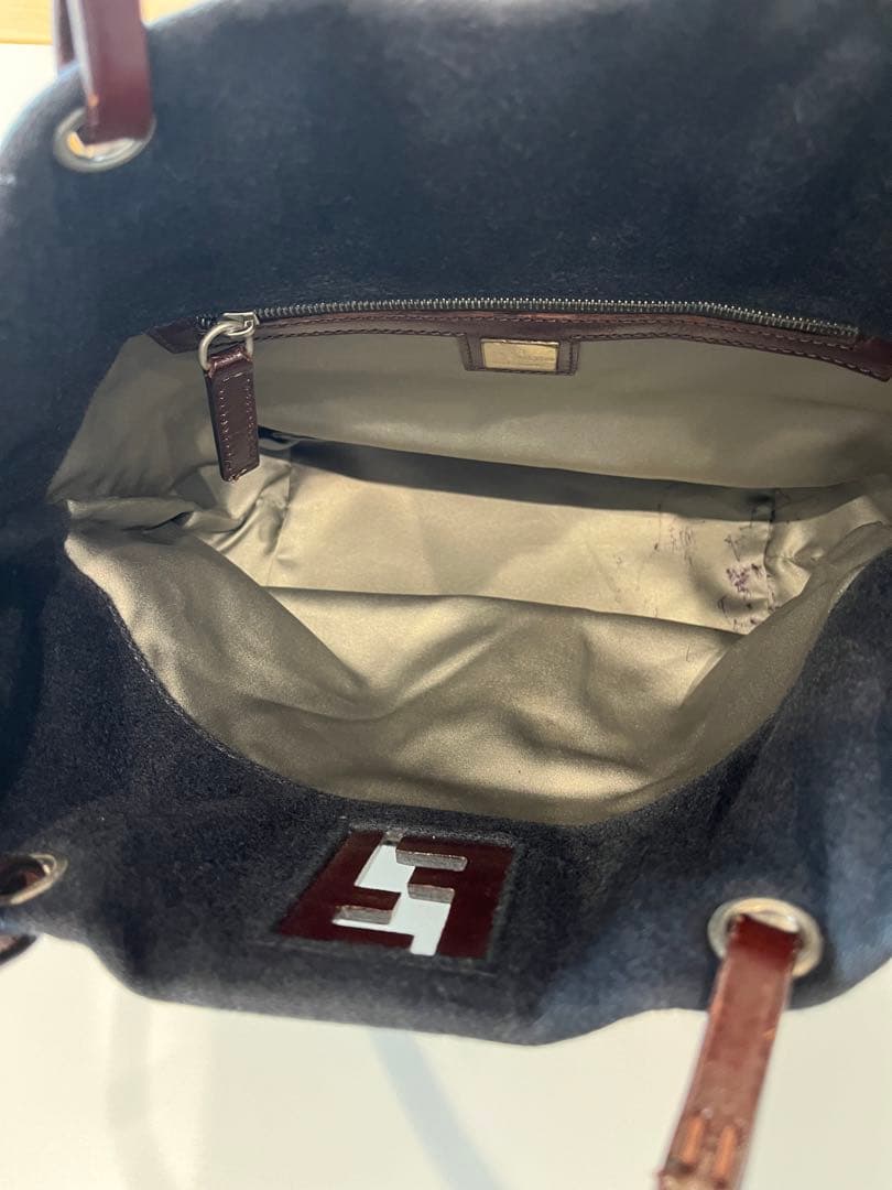 FENDI カシミアトートバッグ