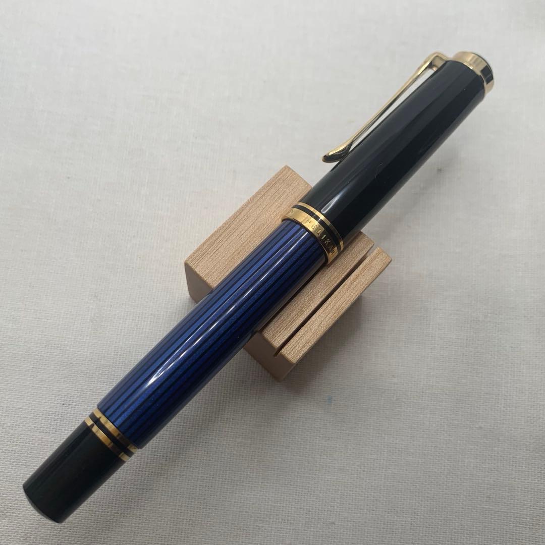 ペリカン　スーベレーン　M400 14C M（中字）　万年筆　ブルーストライプ