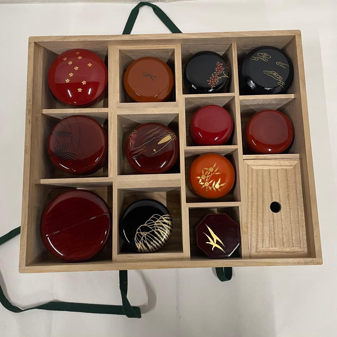 レア 井伊宗観好 十二月茶器 月次茶器 塗師 峰春 棗 骨董 漆器 アンティーク