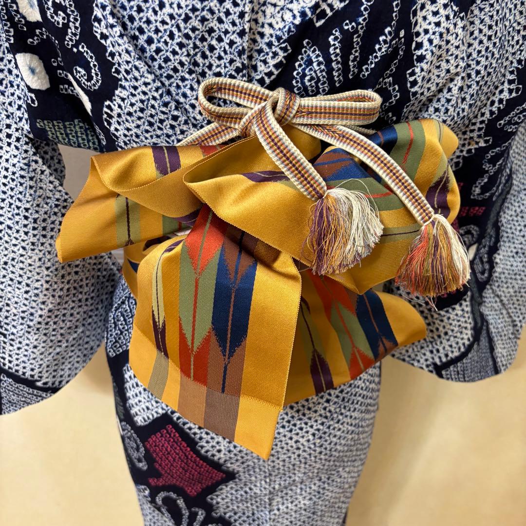 有松鳴海絞り伝統工芸❤️半幅帯レース‼️ハンドメイドお花5点セット‼️