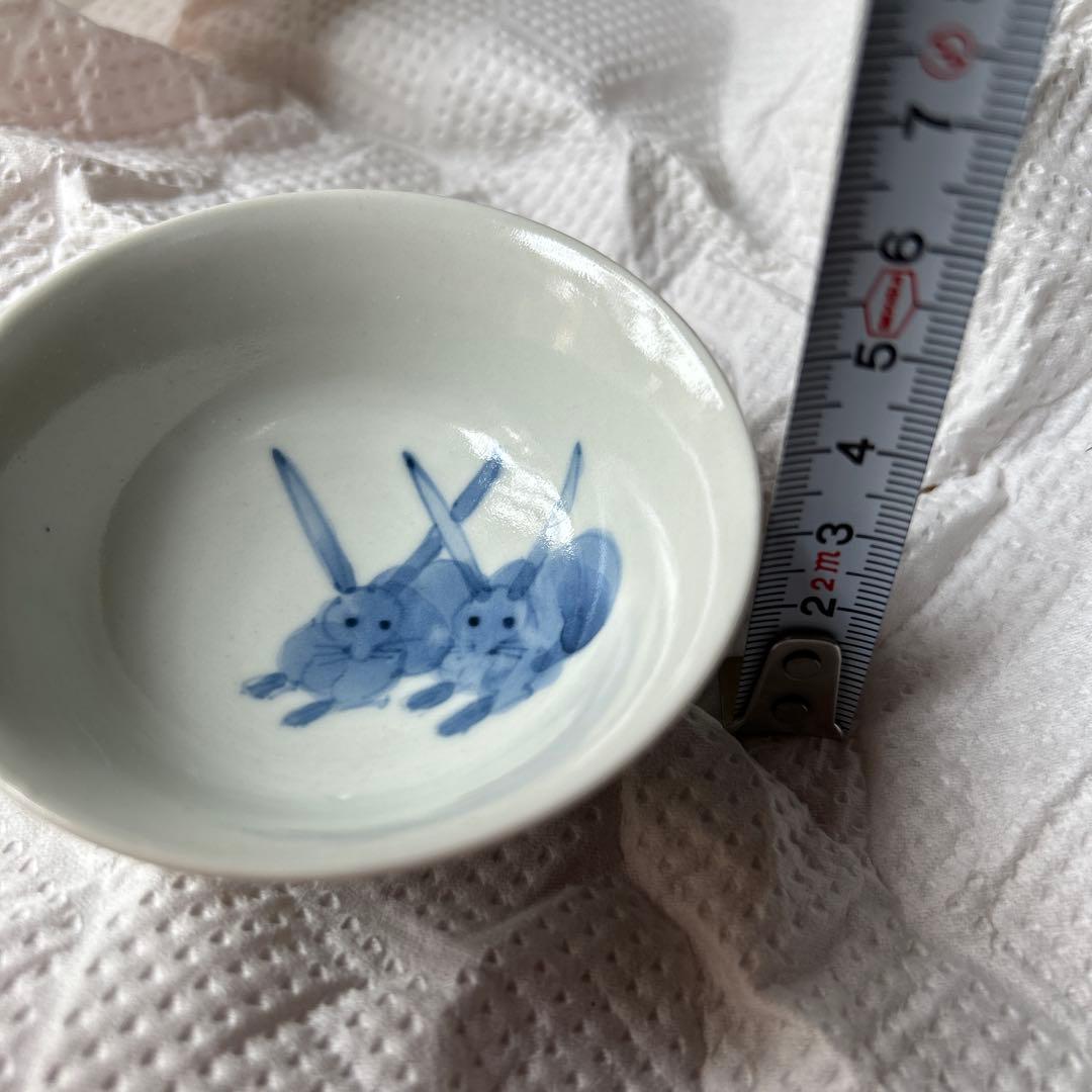 浜野まゆみ　さん　ウサギの絵柄 酒器