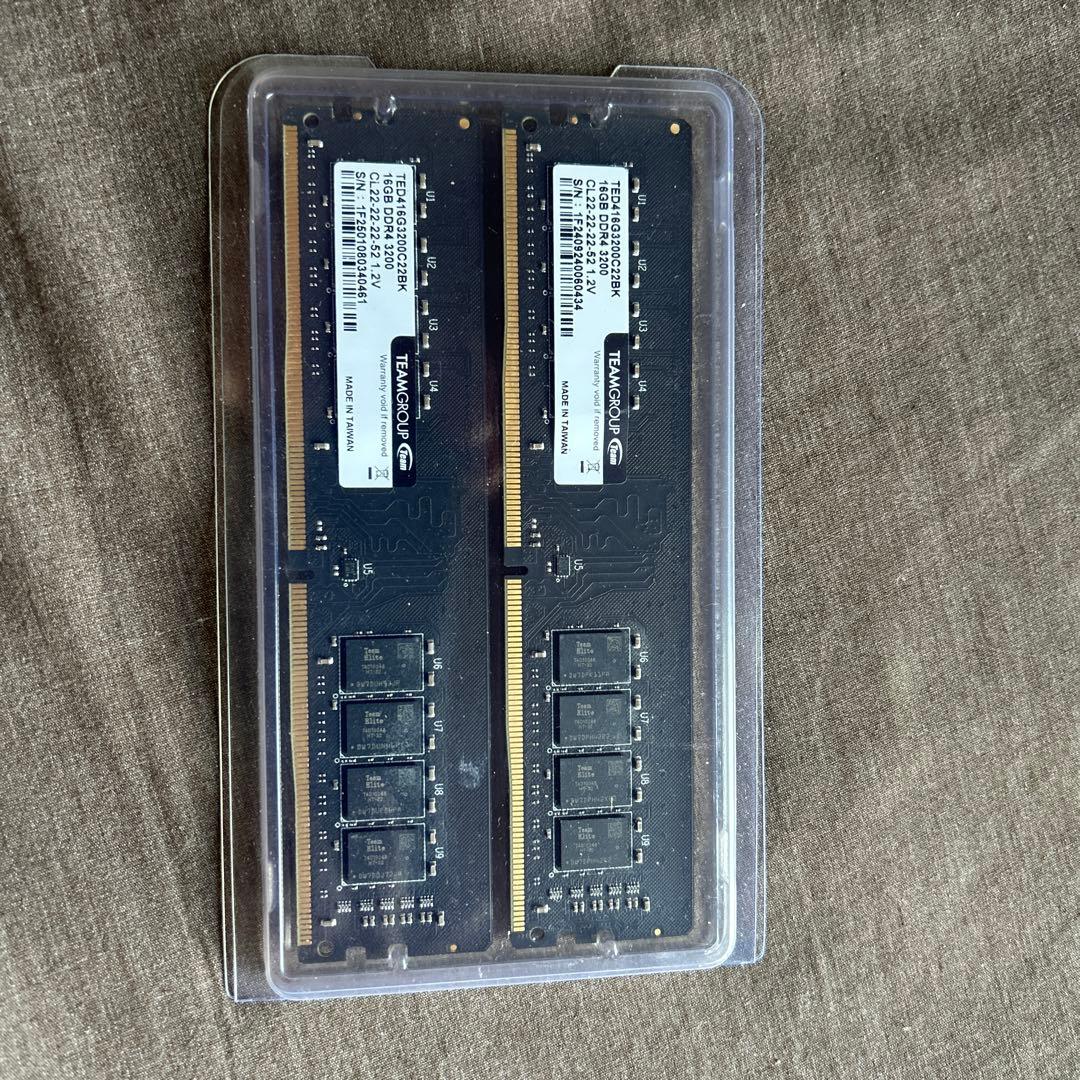 TEAM GROUP DDR4 16GB 2枚