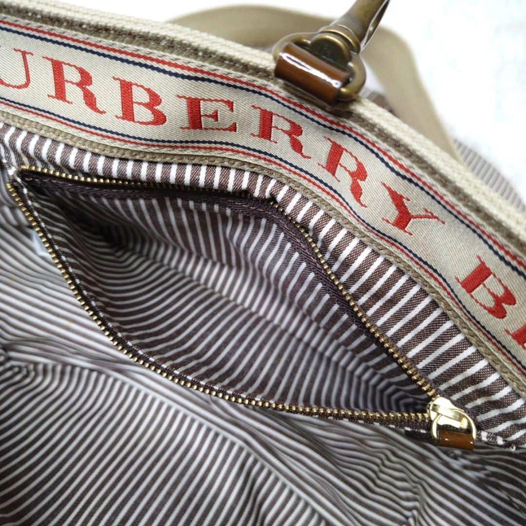 【美品】BURBERRY BLUE LABEL ショルダー ホースロゴ デカロゴ