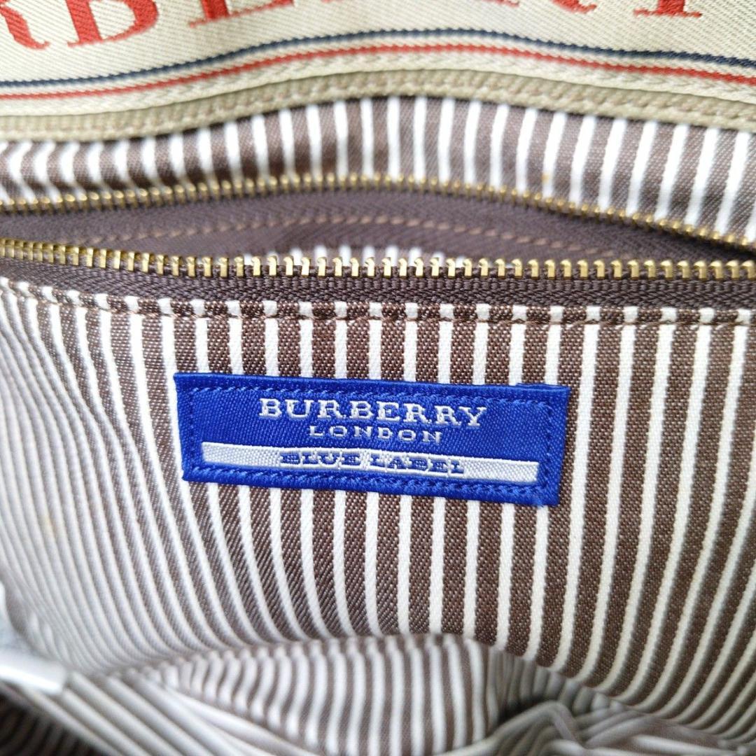 【美品】BURBERRY BLUE LABEL ショルダー ホースロゴ デカロゴ