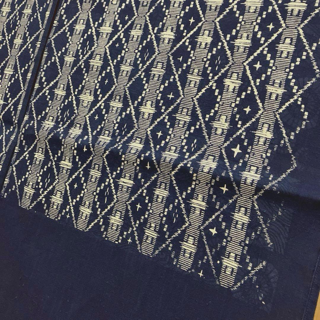 藍染 暖簾❣️本当に良い物をお探しの方❣️藍染工芸士『鈴木松男』作❣️長板藍染①-1